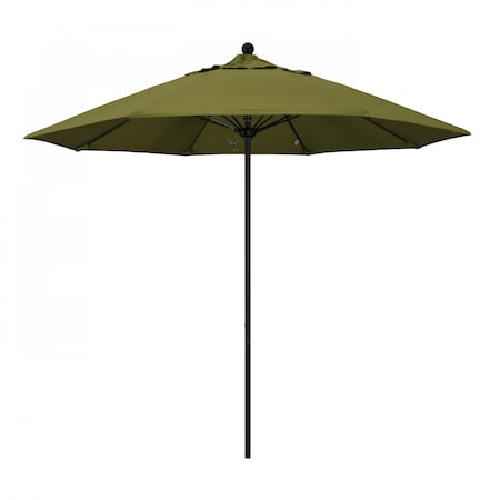 California Umbrella 9' Black Aluminum Market Patio Umbrella, Pacifica Palm 194061335840